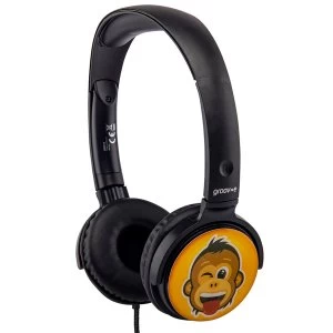 image of Groov-e EarMOJIs Cheeky Monkey Kids Headphones