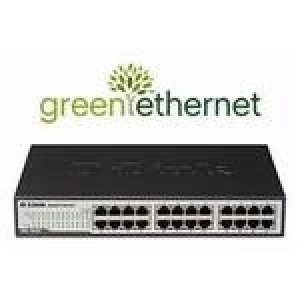 image of D-Link DGS 1024D 24 Port Green Ethernet Copper Gigabit Switch