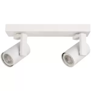 image of Netlighting Spiela Modern Twin Ceiling Spotlight, GU10 - ITLSPL-31993-2B-WH