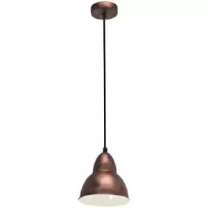 Image of Hanging Ceiling Pendant Light Antique Copper Industrial Shade 1 x 40W E27 Bulb