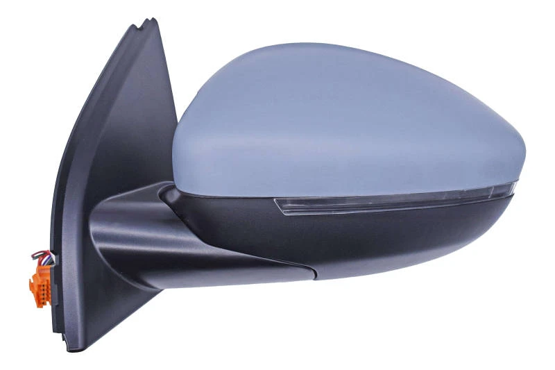 Image of PRASCO PG4287324 Wing mirror Left, Electric, Convex, primed Outside Mirror (50)