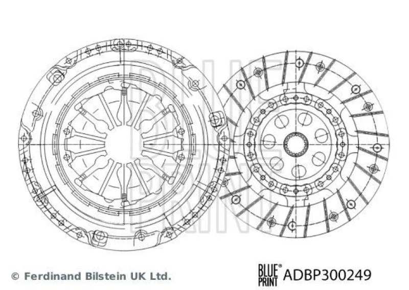 Image of Blue PRINT Clutch kit Blue PRINT ADBP300249
