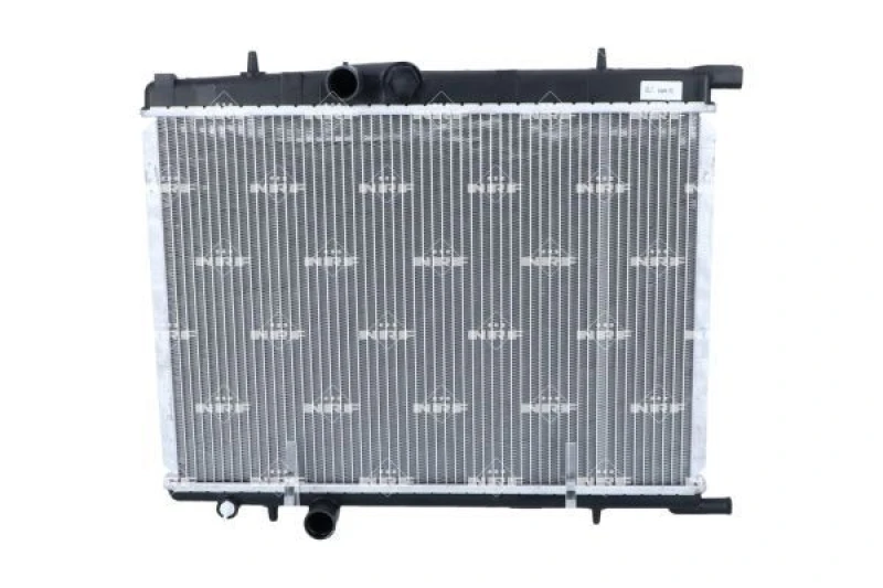 Image of NRF 519525 Engine radiator EASY FIT Brazed cooling fins, Aluminium, with mounting parts Aluminium Radiator,engine cooling (470)