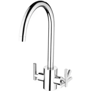 image of Bristan - Artisan Filter Mono Kitchen Sink Mixer Tap Dual Handle - Chrome