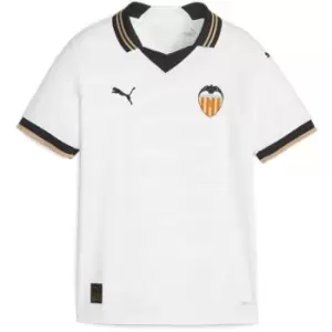 Puma Valencia Home Shirt 2023 2024 Juniors - White