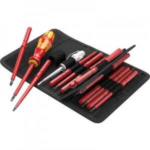 Image of Wera KK VDE 60 i/65 i/67 i/16 VDE Interchangeable bits set 16 Piece Slot, Phillips, Pozidriv, TORX socket, Plus/Minus