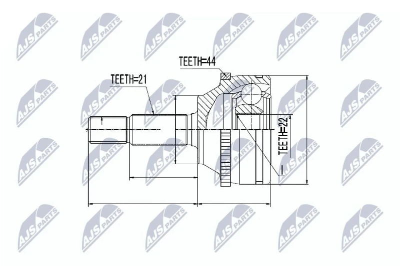 Image of NTY CV joint kit NTY NPZ-RE-010