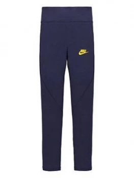 image of Nike Girls Nsw Favorites Gx Hw Legging - Black Gold