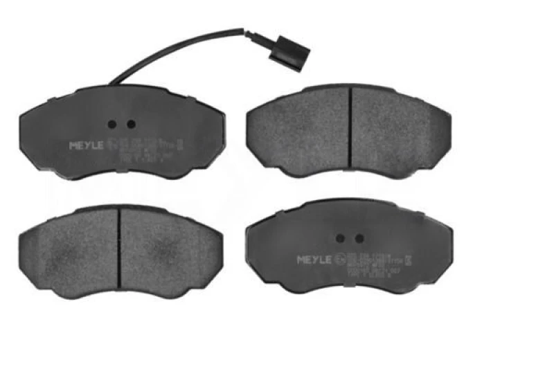 Image of MEYLE 025 239 1719/W Brake pad set Front Axle, incl. wear warning contact, Original Quality, with anti-squeak plate Brake Pad Set,disc brake (402)