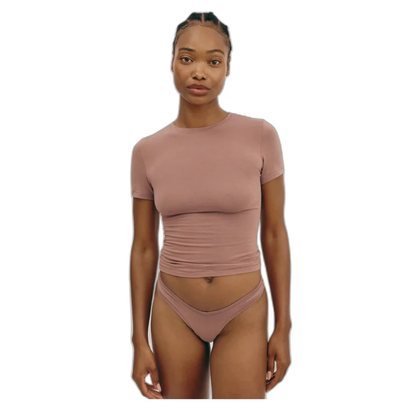 Image of Organic Basics Womens T-Shirt Organic Basics Flex Rose Female L