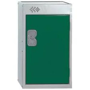 image of One Compartment Quarto Locker D300mm Green Door MC00076