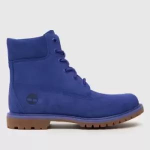 image of Timberland premium 6" boots in blue