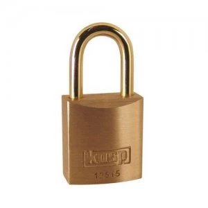 Image of Kasp Premium Brass Padlock Keyed Alike 15mm
