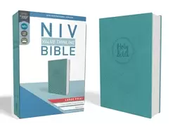Image of niv value thinline bible large print leathersoft teal comfort print