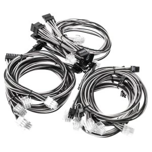 image of Super Flower Braided Cable Kit - Black/White