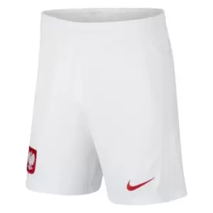 image of 2020-2021 Poland Home Shorts (White)