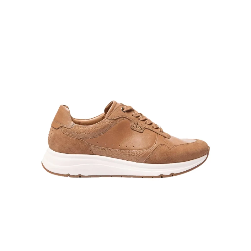 Image of TBS Womens leather Trainers TBS Blondie Marron Female 38