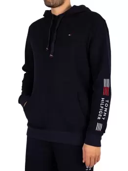Image of Lounge Chest Logo Pullover Hoodie