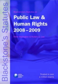 Image of Statutes on Public Law and Human Rights 2008-2009 by Peter Wallington Paperback