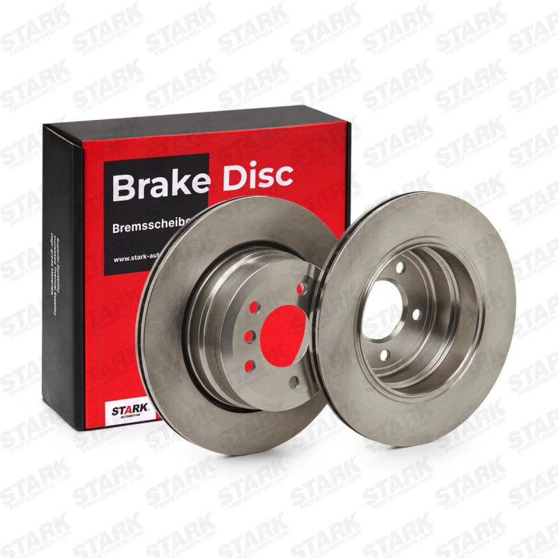 Image of STARK SKBD-0022358 Brake disc Rear Axle, Vented, Cast Iron, Uncoated, Untreated, without bolts/screws Cast Iron Brake Disc (82)