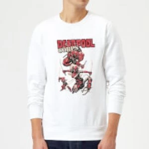 Image of Marvel Deadpool Family Corps Sweatshirt - White - L