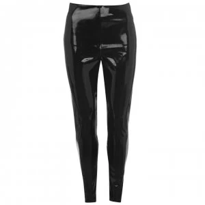 image of Commando Faux Leather Patent Leggings - Black