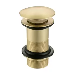 Image of Arissa Brushed Brass Unslotted Basin Waste