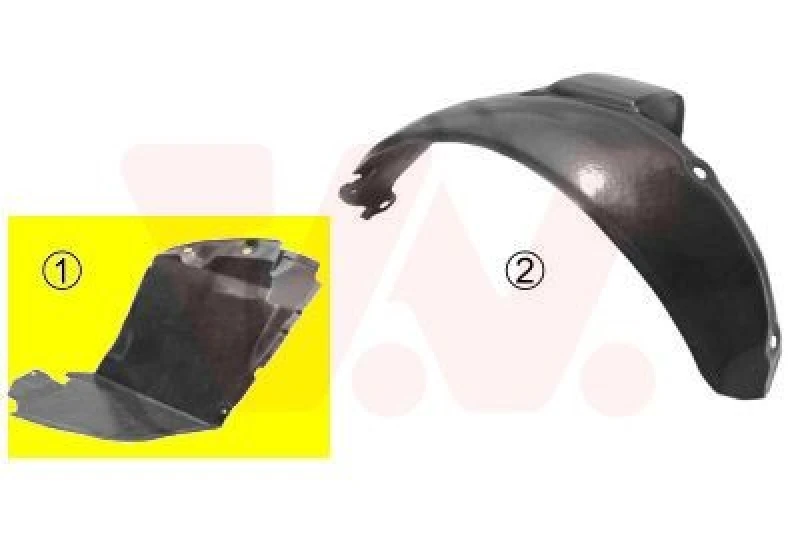 Image of VAN WEZEL Wheel arch liner VAN WEZEL 4337434