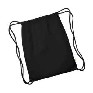 Image of Westford Mill Earthware Organic Gymsac (13 Litres) (One Size) (Black)