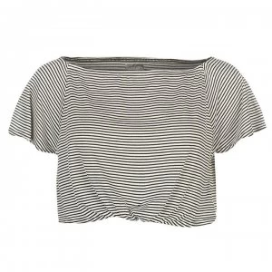 Image of Firetrap Bardot Top Ladies - White/Black Str