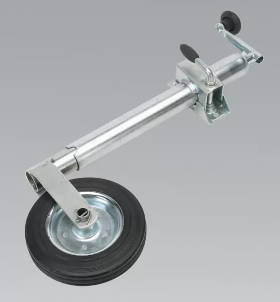 Image of Genuine SEALEY TB37 Jockey Wheel & Clamp Ø50mm - 200mm Solid Wheel
