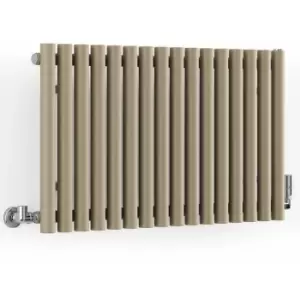 image of Terma - Mocha Horizontal Designer Radiator Oval Column Central Heating Radiators 590x865 - Mocha