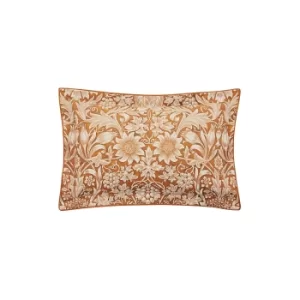 Image of William Morris Sunflower Oxford Pillowcase, Saffron