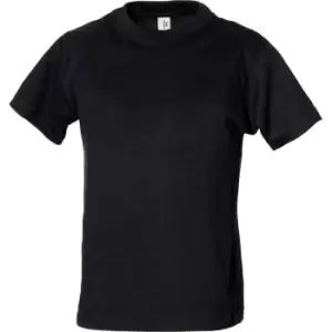 image of Tee Jays Boys Power Tee (12-14 Years) (Black)