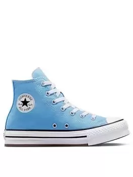 image of Converse Older Girls Chuck Taylor All Star Eva Lift, Blue, Size 3 Older