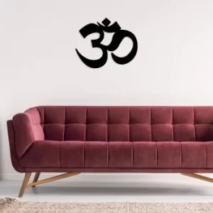 Image of Yoga Black Decorative Metal Wall Accessory