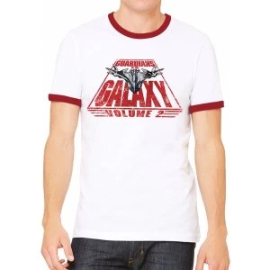 Image of Guardians Of The Galaxy 2 - Milano & Text Mens Small T-Shirt - White