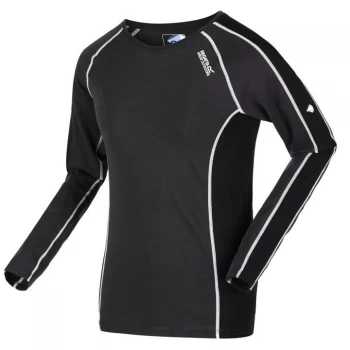 Image of Regatta Beru Base Layer Top - Ash/Black