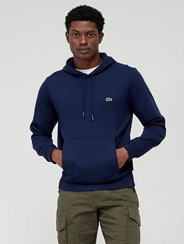 Image of Lacoste Croc Hoodie - Blue Blue XL