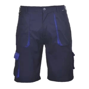 image of Portwest Mens Texo Contrast Work Shorts Navy M