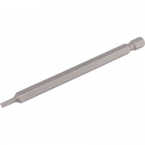 Image of Draper Slotted Screwdriver Bit 3mm 100mm Pack of 1
