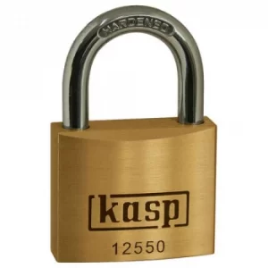 image of Kasp 125 Series Premium Brass Padlock 50mm Standard