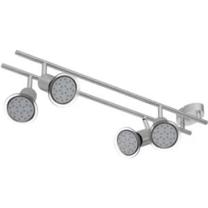 Image of Ceiling Lamp Light Fitting Spotlight Swiveling Angle Adjustable Spots Including LED GU10 Bulbs 4 Flame