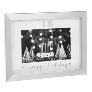 Image of Silver Event Frame 18th Birthday 6x4