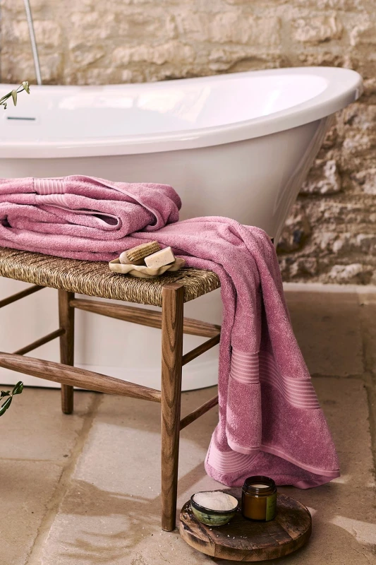 Image of Christy CHRISTY 'Supreme Hygro' Luxury 100% Supima Cotton Pile Towels in Pink Size: Hand Towel Pink Hand Towel Unisex 5012448880422