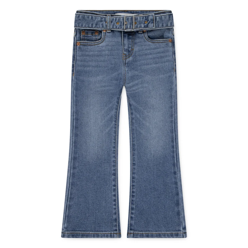 Image of Levis Kids Flare Bootcut Jeans with Belt Rodeo MFK female 14 Yrs