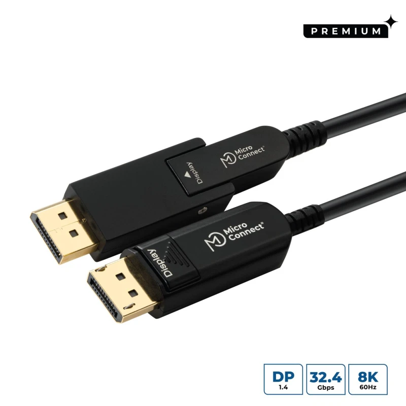 Image of Microconnect DP-MMG-1500MBV1.4OP DisplayPort cable 15 m Black
