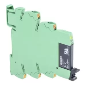 image of Phoenix Contact PLC-OPT-230UC/ 24DC/2 Series, 230V ac/dc SPNO Interface Relay Module, Push In Terminal, DIN Rail