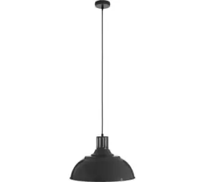 image of INTERIORS by Premier Brook Metal Pendant Ceiling Light - Grey