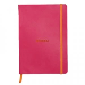 image of Rhodiarama Soft Cover A5 160 Pages Raspberry Notebook 117412C